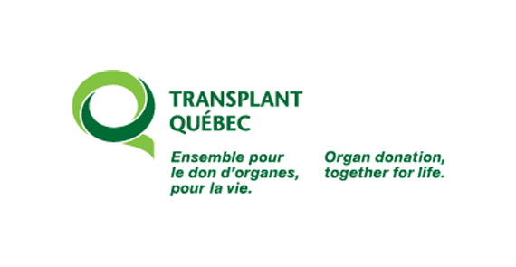 Bilingual logo for Transplant Quebec